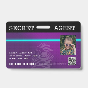 Crachá Spy do Agente Secreto Interativo - Roxo/Tea