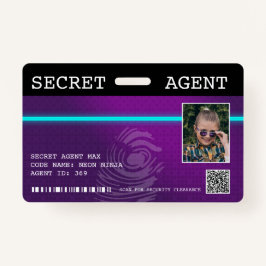 Crachá Spy do Agente Secreto Interativo - Roxo/Tea
