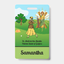 Crachá SS. Andrew & Jude com 2 Golfistas Femininas