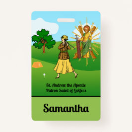 Crachá SS. Andrew & Jude com 2 Golfistas Femininas