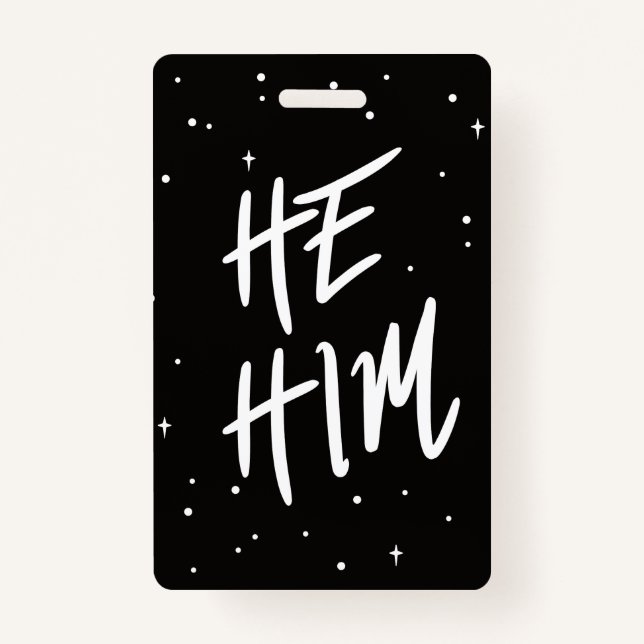 Crachá Stars Ele/Ele Pronounes (Frente)