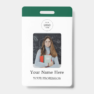 Crachá Stylish Custom Company Employee Photo Badge