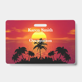 Crachá Sunset tropical