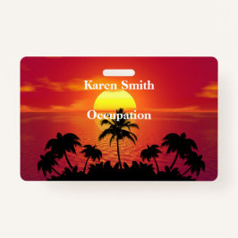 Crachá Sunset tropical