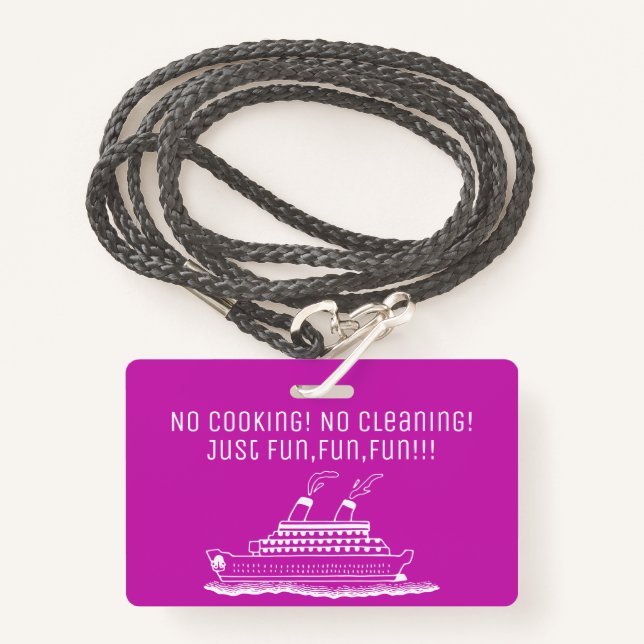 Crachá Suporte chave de Stateroom da cabine do navio de (Frente com cordão)