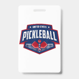 Crachá Suporte de Pickleball à Equipe de Jogador de Pickl