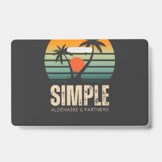 Crachá T-shirt Simple Sunset - Tropical vibes design