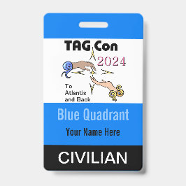 Crachá TAG Con 2024 - Quadrante Azul - Insígnia Civil