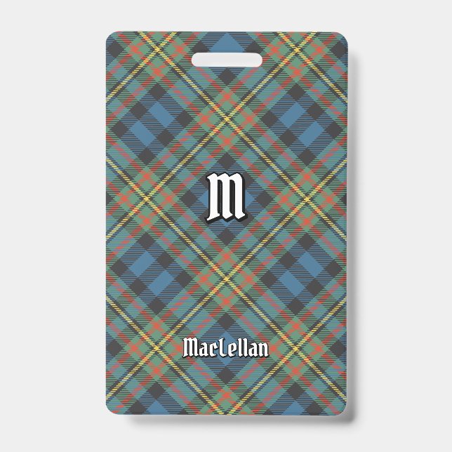 Crachá Tartan Antigo do Clã MacLellan (Frente)