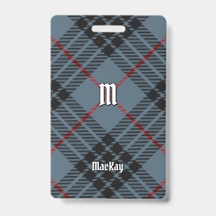 Crachá Tartan Azul Clan MacKay