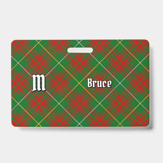 Crachá Tartan de Caça Clan Bruce (Frente)