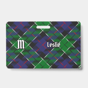 Crachá Tartan de Caça do Clã Leslie