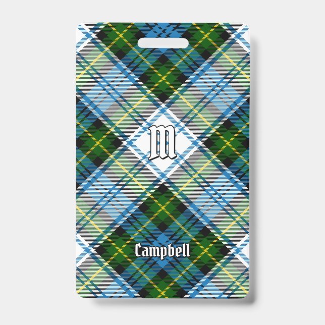 Crachá Tartan de Vestido Campbell (Frente)