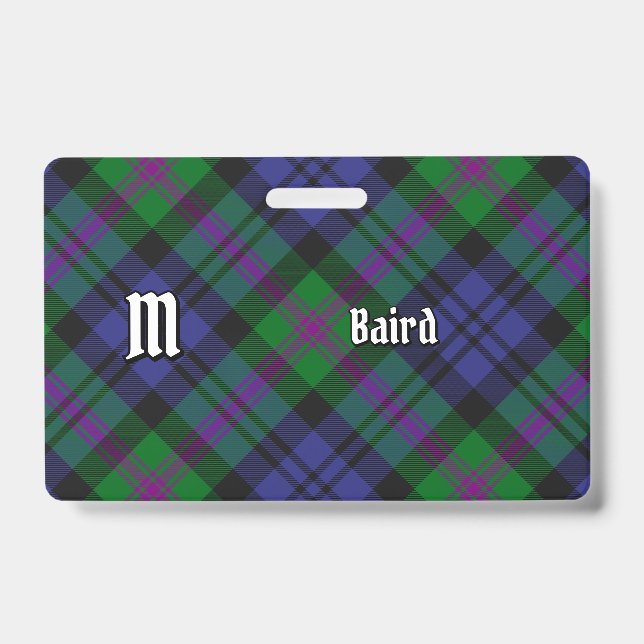 Crachá Tartan do Clã Baird (Frente)