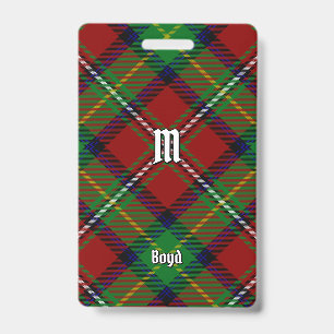 Crachá Tartan do Clã Boyd