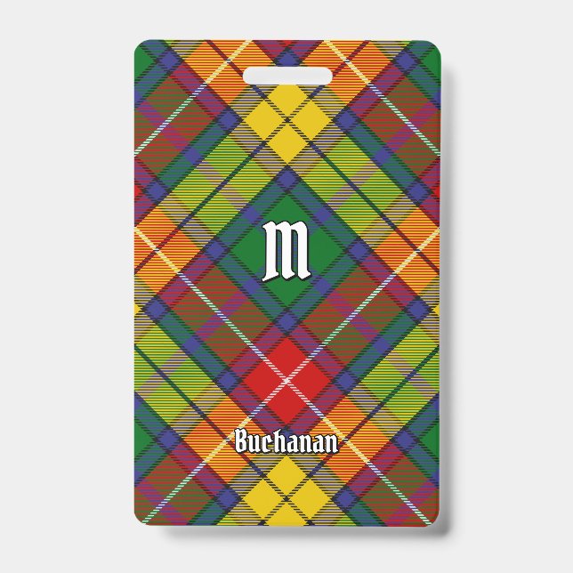 Crachá Tartan do Clã Buchanan (Frente)