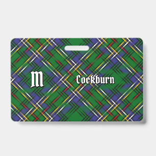 Crachá Tartan do Clã Cockburn
