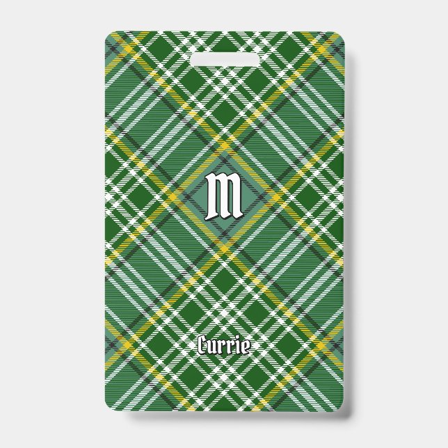 Crachá Tartan do Clã Currie (Frente)
