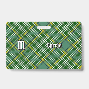 Crachá Tartan do Clã Currie