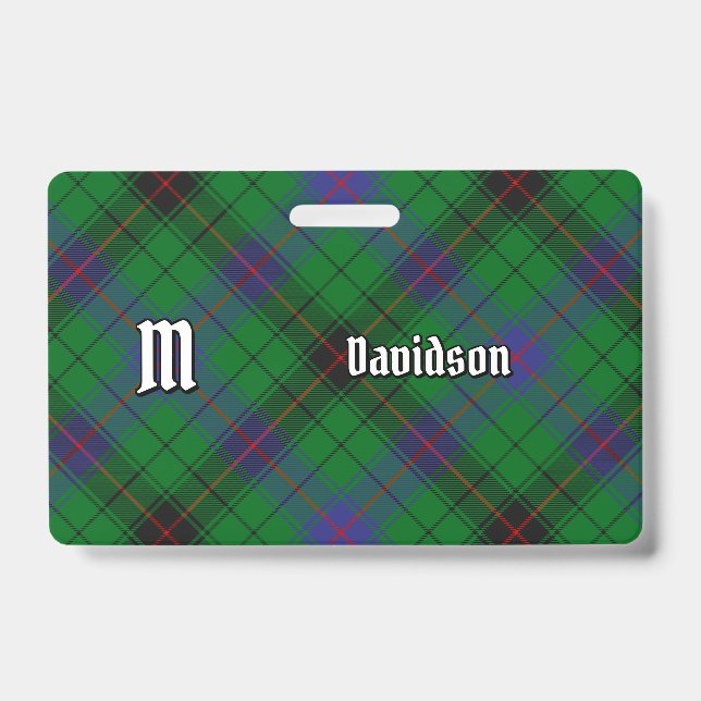 Crachá Tartan do Clã Davidson (Frente)