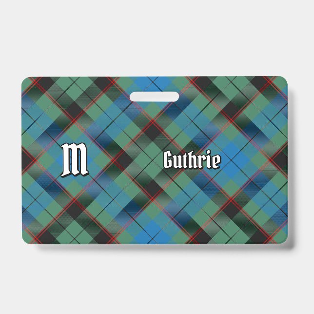 Crachá Tartan do Clã Guthrie (Frente)