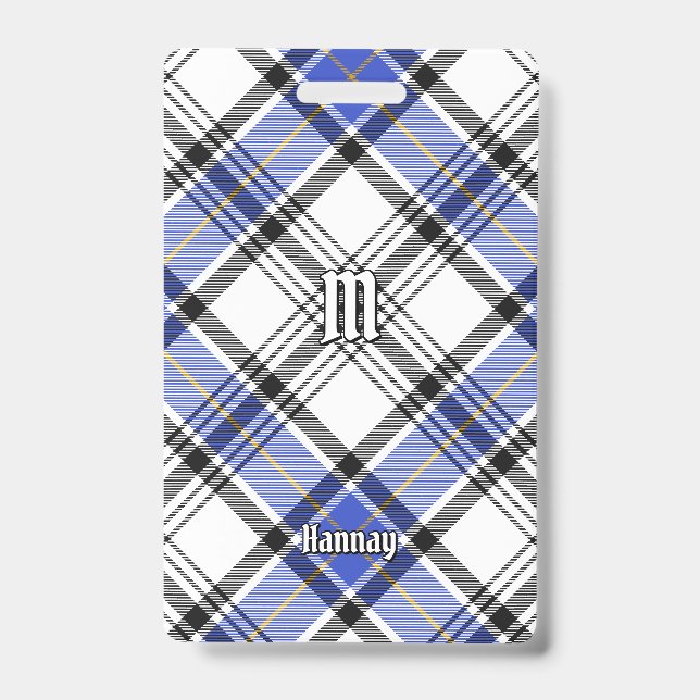 Crachá Tartan do Clã Hannay (Frente)