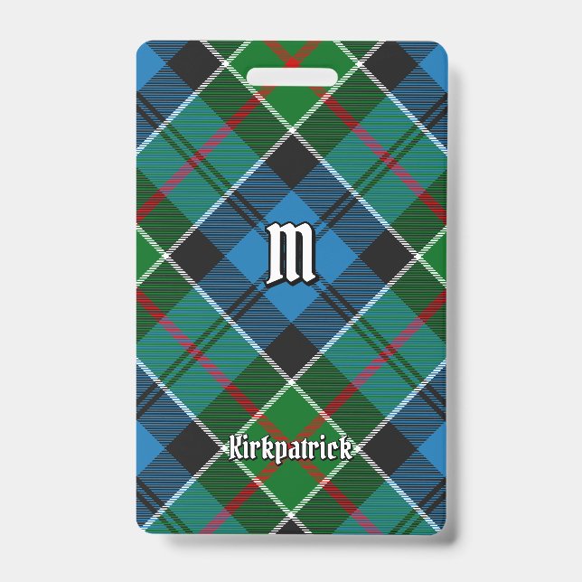 Crachá Tartan do Clã Kirkpatrick (Frente)