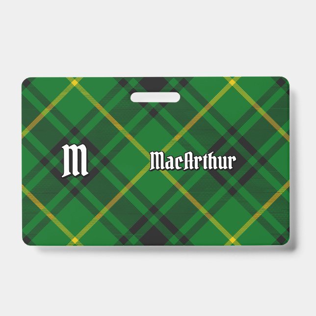 Crachá Tartan do Clã MacArthur (Frente)