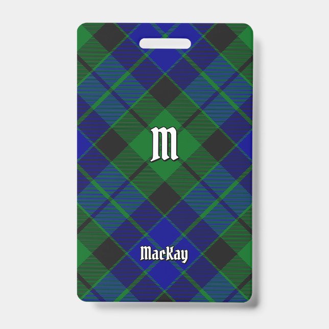 Crachá Tartan do Clã MacKay (Frente)
