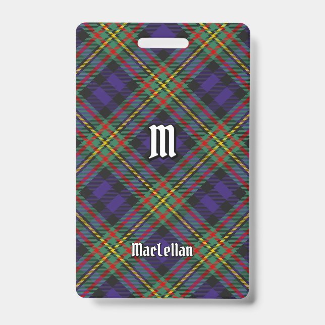 Crachá Tartan do Clã MacLellan (Frente)