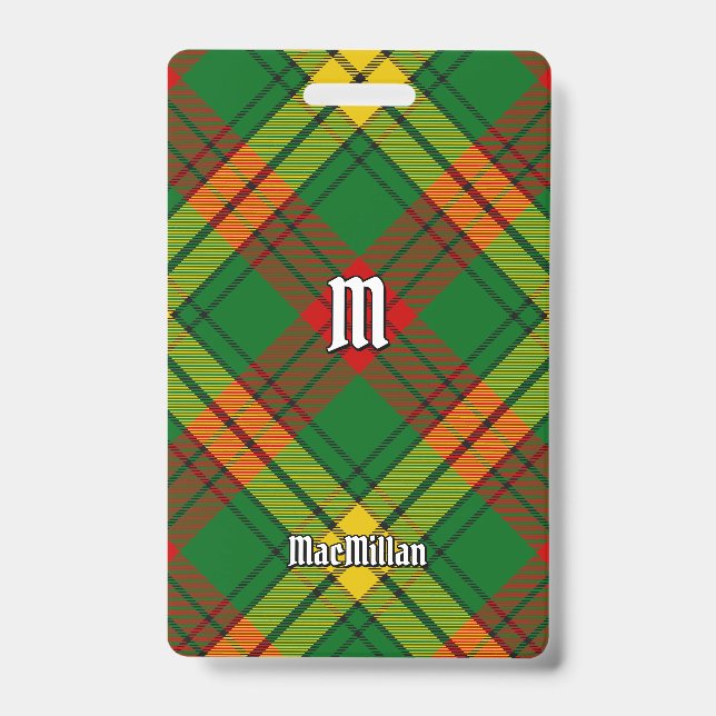 Crachá Tartan do Clã MacMillan (Frente)