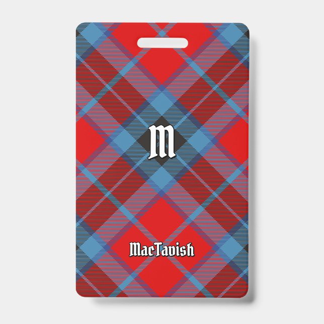 Crachá Tartan do Clã MacTavish (Frente)