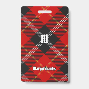 Crachá Tartan do Clã Marjoribanks