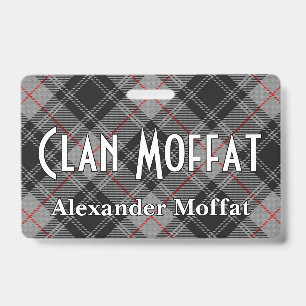 Crachá Tartan do Clã Moffat Snappy