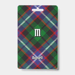 Crachá Tartan do Clã Russell