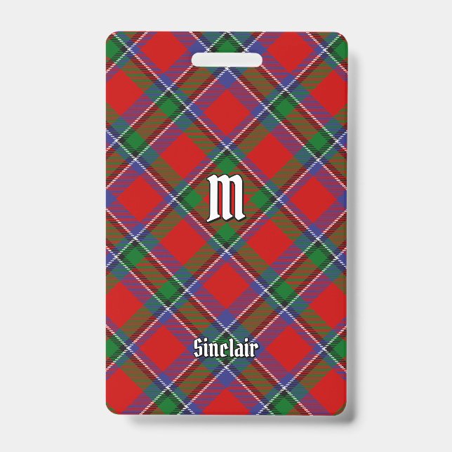 Crachá Tartan do Clã Sinclair (Frente)