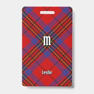 Crachá Tartan Vermelho Clan Leslie