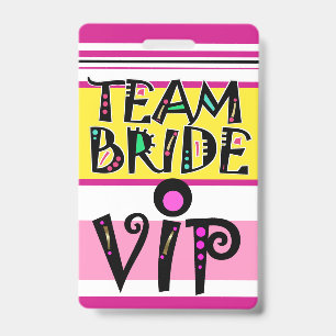 Crachá Team Bride Lanyard