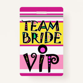 Crachá Team Bride Lanyard
