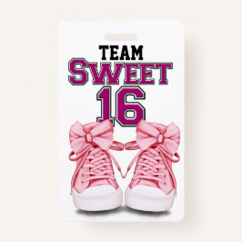 Crachá Team Sweet 16 - Consulte Traseira