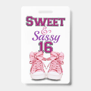 Crachá Team Sweet 16 - Consulte Traseira