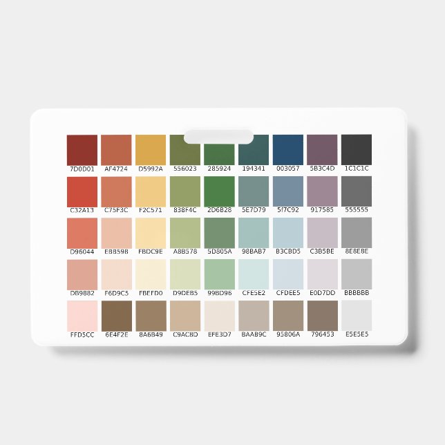 Crachá Teste de Cor (Frente)