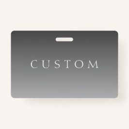 Crachá Texto Elegante sobre Gradiente de Soma de Cinzas M