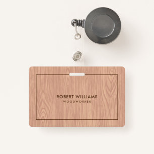 Crachá Textura de grão de madeira marrom-clara