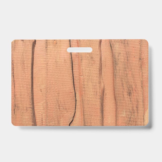 Crachá Textura de madeira (Frente)