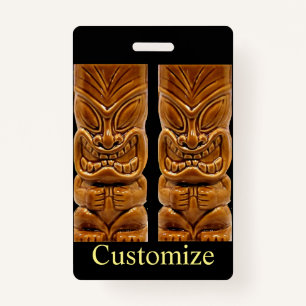 Crachá Thunder_Cove da Escultura Tiki Dourada