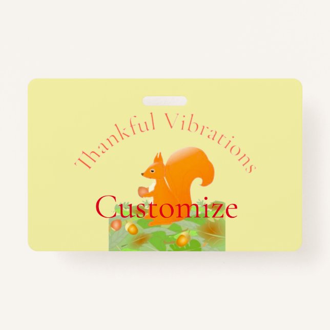 Crachá Thunder_Cove do Esquilo das Vibes Agradecido (Frente)