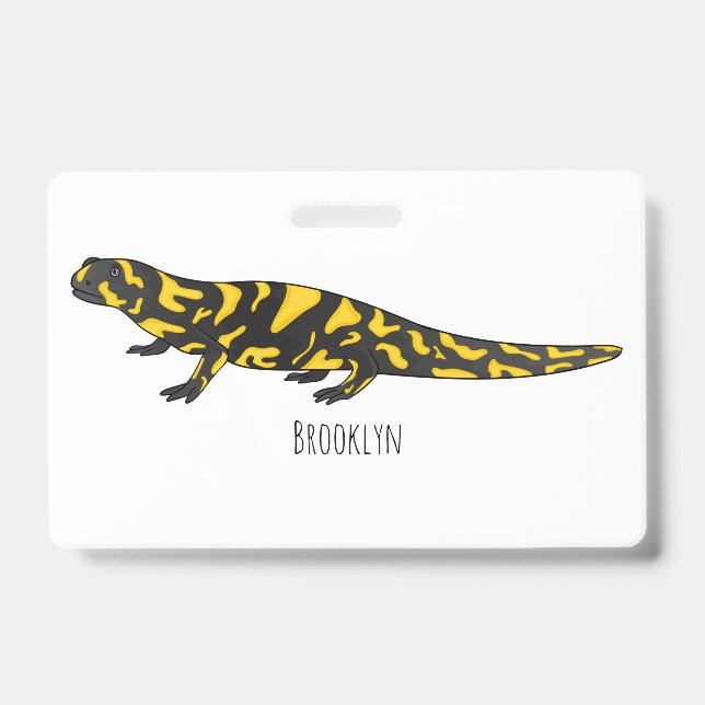 Crachá Tiger salamander cartoon (Frente)
