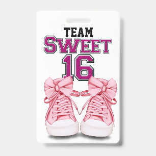 Crachá Time Sweet 16 Emblema - Ver Verso