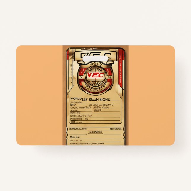 Crachá Titular de Cartão de Identificação Personalizável (Frente)